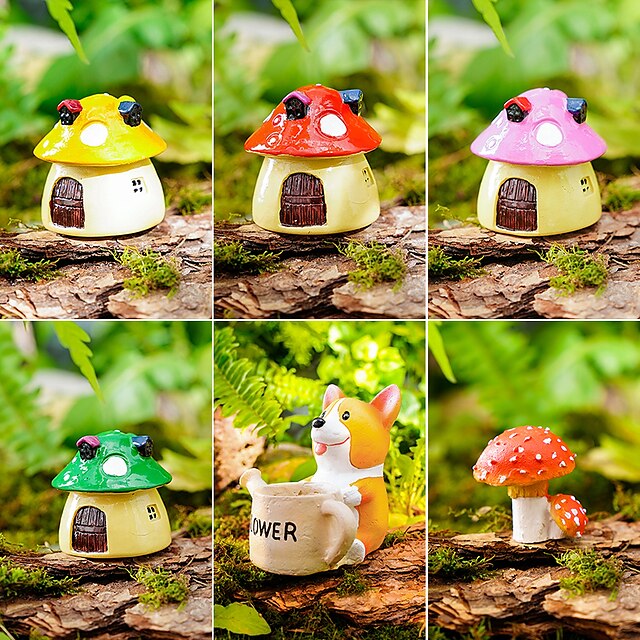 Decorative Objects Resin Modern Contemporary Mushroom House Series/Puppy Flower Pot/Mini Red Mushroom
Decorative Objects Resin Modern Contemporary Mushroom House Series/Puppy Flower Pot/Mini Red Mushroom