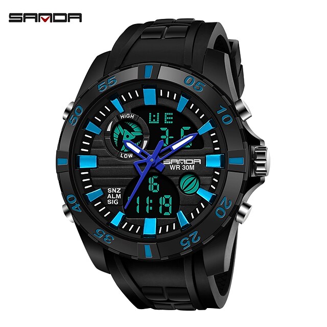 SANDA Digital Watch for Men Analog - Digital Digital Stylish Stylish Casual Waterproof Calendar Stopwatch Plastic Silicone Fashion
SANDA Digital Watch for Men Analog - Digital Digital Stylish Stylish Casual Waterproof Calendar Stopwatch Plastic Silicone Fashion