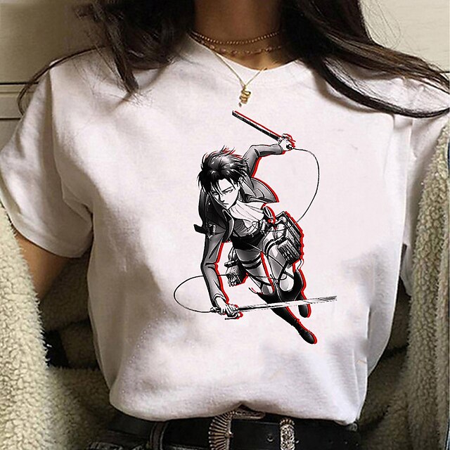 Inspired by Attack on Titan Eren Yeager Levi·Ackerman T-shirt Cartoon 100% Polyester Anime Harajuku Graphic Kawaii T-shirt For Men's / Women's / Couple's
Inspired by Attack on Titan Eren Yeager Levi·Ackerman T-shirt Cartoon 100% Polyester Anime Harajuku Graphic Kawaii T-shirt For Men's / Women's / Couple's