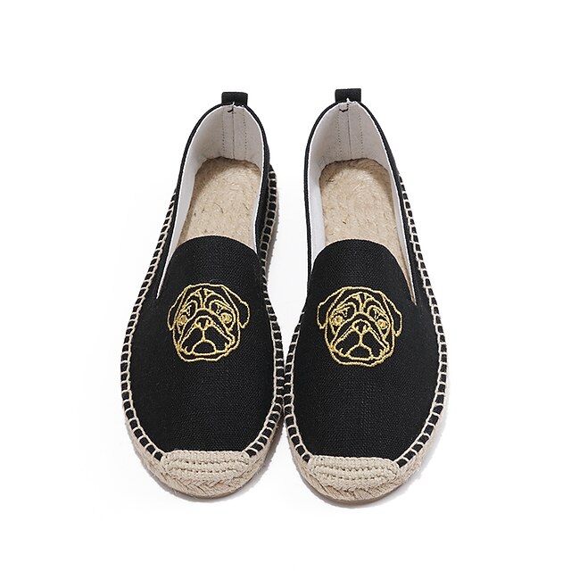 Women's Slip-Ons Espadrilles Loafer Mules Flat Heel Round Toe Casual Minimalism Daily Walking Shoes Canvas Linen Loafer Spring Summer Embroidered Camel Almond Black
Women's Slip-Ons Espadrilles Loafer Mules Flat Heel Round Toe Casual Minimalism Daily Walking Shoes Canvas Linen Loafer Spring Summer Embroidered Camel Almond Black