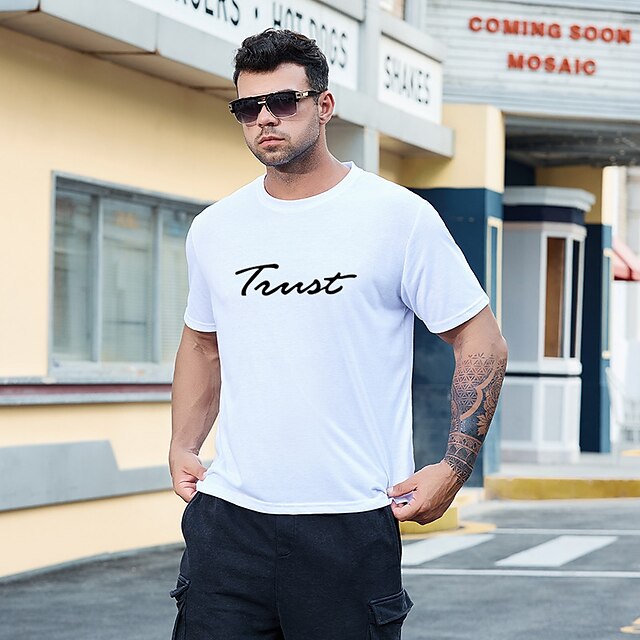 Men's T shirt Hot Stamping Graphic Prints Letter Crew Neck Street Casual Print Short Sleeve Tops Basic Fashion Designer Big and Tall White Black Khaki
Men's T shirt Hot Stamping Graphic Prints Letter Crew Neck Street Casual Print Short Sleeve Tops Basic Fashion Designer Big and Tall White Black Khaki