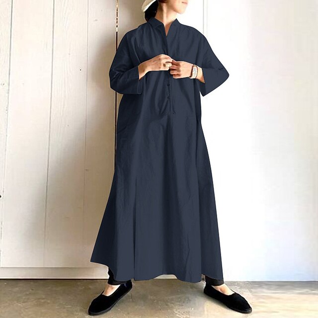 Women's Swing Dress Maxi long Dress Wine Navy Blue Beige Long Sleeve Pure Color Ruched Spring Summer Round Neck Elegant Classic 2022 S M L XL XXL 3XL 4XL 5XL
Women's Swing Dress Maxi long Dress Wine Navy Blue Beige Long Sleeve Pure Color Ruched Spring Summer Round Neck Elegant Classic 2022 S M L XL XXL 3XL 4XL 5XL