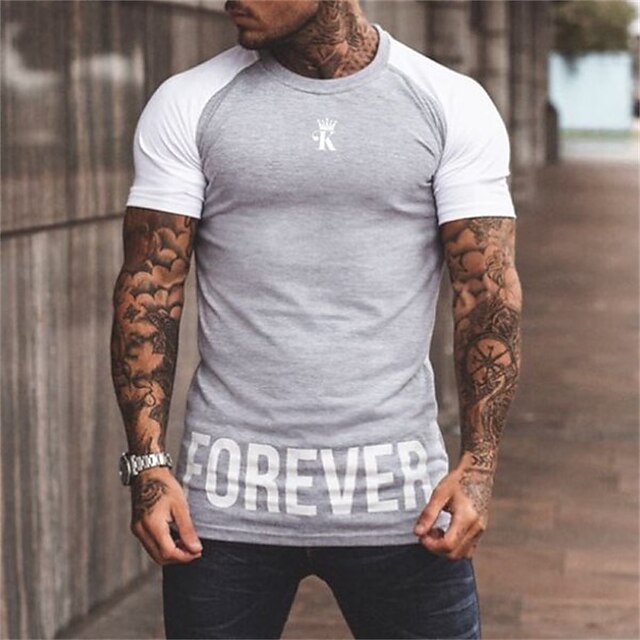 Men's T shirt Hot Stamping Graphic Letter Crew Neck Casual Daily Print Short Sleeve Tops Lightweight Fashion Big and Tall Sports Gray
Men's T shirt Hot Stamping Graphic Letter Crew Neck Casual Daily Print Short Sleeve Tops Lightweight Fashion Big and Tall Sports Gray