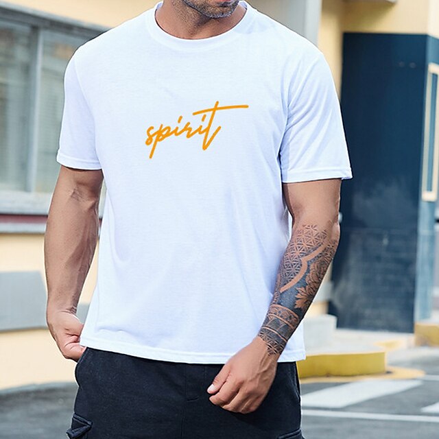 Men's T shirt Hot Stamping Graphic Prints Letter Crew Neck Street Casual Print Short Sleeve Tops Basic Fashion Designer Big and Tall White Black Khaki
Men's T shirt Hot Stamping Graphic Prints Letter Crew Neck Street Casual Print Short Sleeve Tops Basic Fashion Designer Big and Tall White Black Khaki