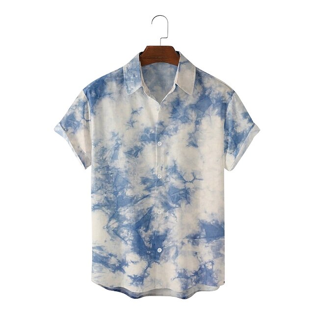 Men's Shirt 3D Print Tie Dye Classic Collar Party Daily 3D Print Short Sleeve Tops Hawaiian Blue / White
Men's Shirt 3D Print Tie Dye Classic Collar Party Daily 3D Print Short Sleeve Tops Hawaiian Blue / White
