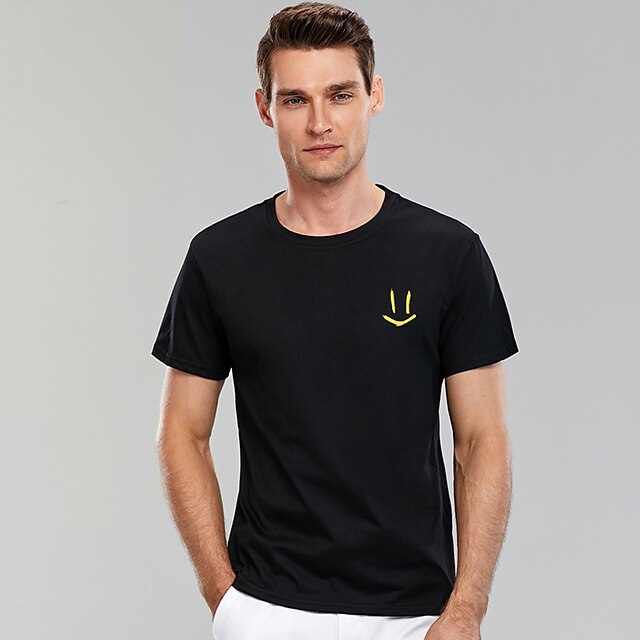 Men's Unisex T shirt Hot Stamping Graphic Graphic Prints Emoji Face Crew Neck Casual Daily Print Short Sleeve Tops Basic Designer Big and Tall Blue White Black
Men's Unisex T shirt Hot Stamping Graphic Graphic Prints Emoji Face Crew Neck Casual Daily Print Short Sleeve Tops Basic Designer Big and Tall Blue White Black