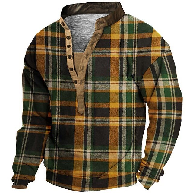 Men's Sweatshirt Pullover Graphic Tartan Print Sports Outdoor Casual Daily 3D Print Basic Casual Hoodies Sweatshirts Green
Men's Sweatshirt Pullover Graphic Tartan Print Sports Outdoor Casual Daily 3D Print Basic Casual Hoodies Sweatshirts Green