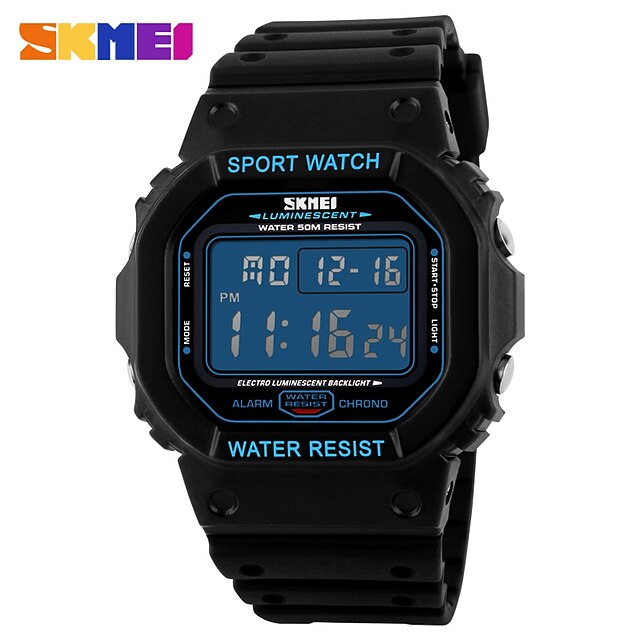 SKMEI Digital Watch for Men Digital Digital Stylish Stylish Tactical Watch Waterproof Calendar Alarm Clock ABS Silicone Fashion
SKMEI Digital Watch for Men Digital Digital Stylish Stylish Tactical Watch Waterproof Calendar Alarm Clock ABS Silicone Fashion