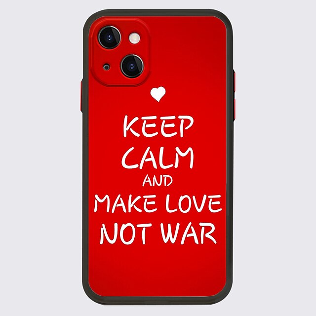 PEACE LOVE NO WAR Phone Case For Apple iPhone 13 12 Pro Max 11 SE 2020 X XR XS Max 8 7 Unique Design Protective Case Shockproof Dustproof Back Cover TPU
PEACE LOVE NO WAR Phone Case For Apple iPhone 13 12 Pro Max 11 SE 2020 X XR XS Max 8 7 Unique Design Protective Case Shockproof Dustproof Back Cover TPU