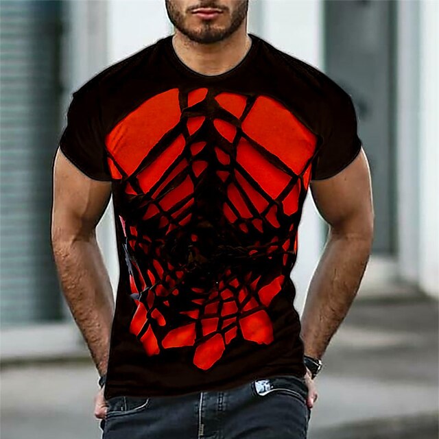 Men's T shirt 3D Print Graphic Spider web Crew Neck Casual Daily Print Short Sleeve Tops Fashion Classic Designer Big and Tall Black / Red
Men's T shirt 3D Print Graphic Spider web Crew Neck Casual Daily Print Short Sleeve Tops Fashion Classic Designer Big and Tall Black / Red