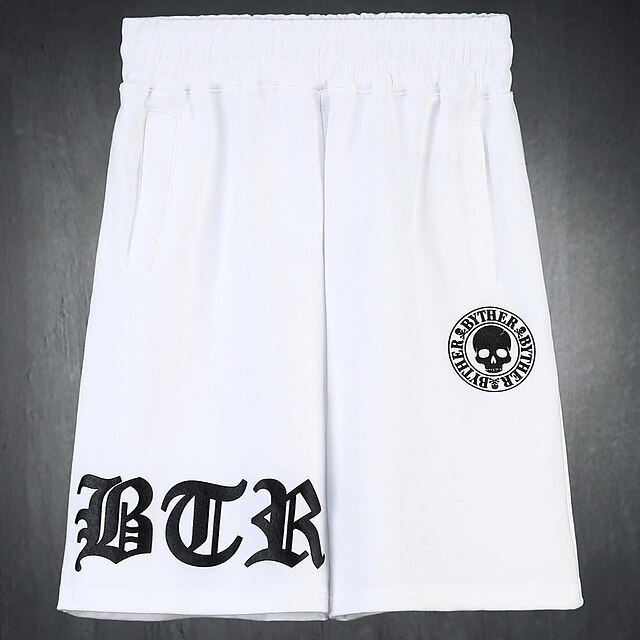 Men's Simple Casual / Sporty Crop Knee Length Pants Halloween Casual Micro-elastic Skull Letter Sports Mid Waist White Black Grey M L XL XXL 3XL
Men's Simple Casual / Sporty Crop Knee Length Pants Halloween Casual Micro-elastic Skull Letter Sports Mid Waist White Black Grey M L XL XXL 3XL