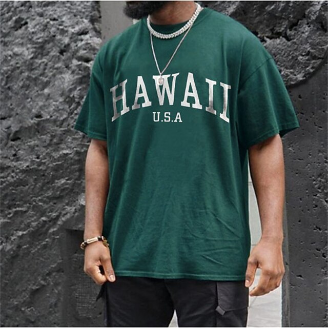 Men's T shirt Hot Stamping Graphic Letter Crew Neck Casual Daily Print Short Sleeve Tops Lightweight Fashion Big and Tall Sports Green
Men's T shirt Hot Stamping Graphic Letter Crew Neck Casual Daily Print Short Sleeve Tops Lightweight Fashion Big and Tall Sports Green