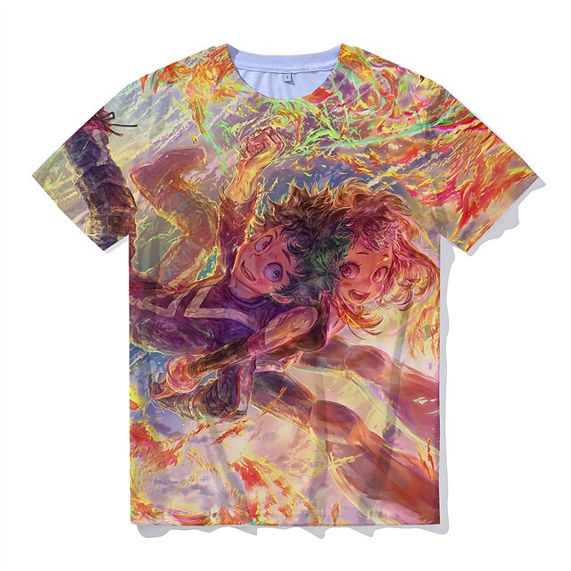 Inspired by My Hero Academia Deku T-shirt Cartoon 100% Polyester Anime Harajuku Graphic Kawaii T-shirt For Men's / Women's / Couple's
Inspired by My Hero Academia Deku T-shirt Cartoon 100% Polyester Anime Harajuku Graphic Kawaii T-shirt For Men's / Women's / Couple's