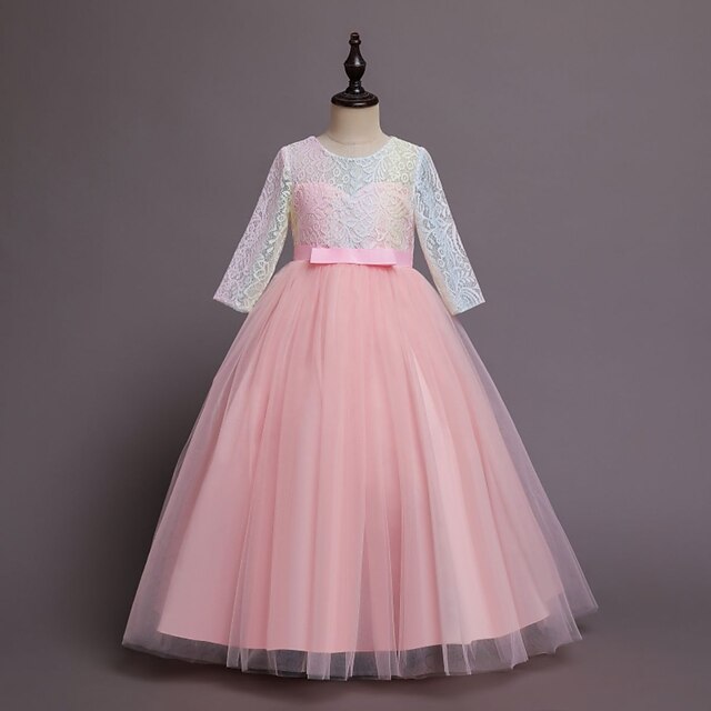 Kids Little Girls' Dress Patchwork Tulle Dress Party Birthday Lace Trims Bow White Purple Pink Maxi Long Sleeve Princess Sweet Dresses Children's Day Spring Summer Slim 4-13 Years
Kids Little Girls' Dress Patchwork Tulle Dress Party Birthday Lace Trims Bow White Purple Pink Maxi Long Sleeve Princess Sweet Dresses Children's Day Spring Summer Slim 4-13 Years