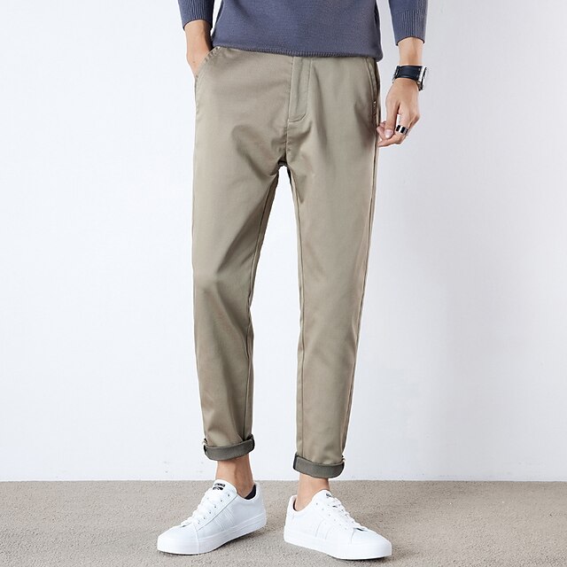 Men's Fashion Streetwear Straight Trousers Pocket Ankle-Length Pants Casual Daily Solid Color Breathable Soft Mid Waist ArmyGreen Black Gray Khaki XL XXL 3XL 4XL
Men's Fashion Streetwear Straight Trousers Pocket Ankle-Length Pants Casual Daily Solid Color Breathable Soft Mid Waist ArmyGreen Black Gray Khaki XL XXL 3XL 4XL