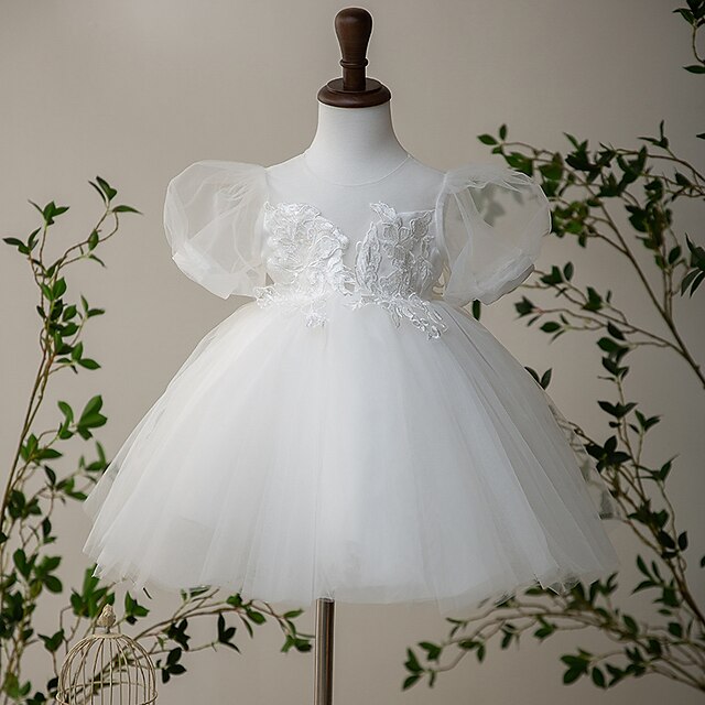 Kids Little Girls' Dress Floral Plain A Line Dress Wedding Birthday Embroidered Mesh White Knee-length Short Sleeve Princess Sweet Dresses Summer Regular Fit 3-10 Years
Kids Little Girls' Dress Floral Plain A Line Dress Wedding Birthday Embroidered Mesh White Knee-length Short Sleeve Princess Sweet Dresses Summer Regular Fit 3-10 Years