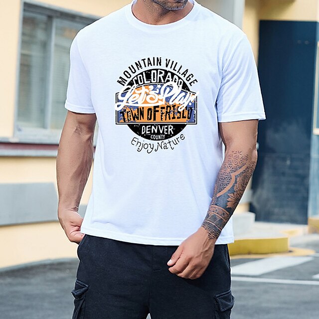 Men's T shirt Hot Stamping Graphic Prints Letter Crew Neck Street Casual Print Short Sleeve Tops Basic Fashion Designer Big and Tall White Khaki Red
Men's T shirt Hot Stamping Graphic Prints Letter Crew Neck Street Casual Print Short Sleeve Tops Basic Fashion Designer Big and Tall White Khaki Red