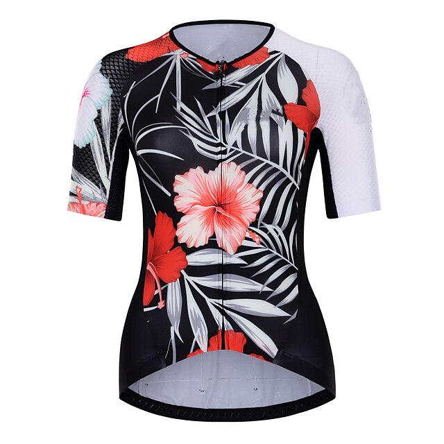 CAWANFLY Women's Short Sleeve Cycling Jersey Summer Polyester Black Bike Tracksuit Jersey Top Road Bike Cycling UV Resistant Breathable Anatomic Design Sports Clothing Apparel / Micro-elastic
CAWANFLY Women's Short Sleeve Cycling Jersey Summer Polyester Black Bike Tracksuit Jersey Top Road Bike Cycling UV Resistant Breathable Anatomic Design Sports Clothing Apparel / Micro-elastic