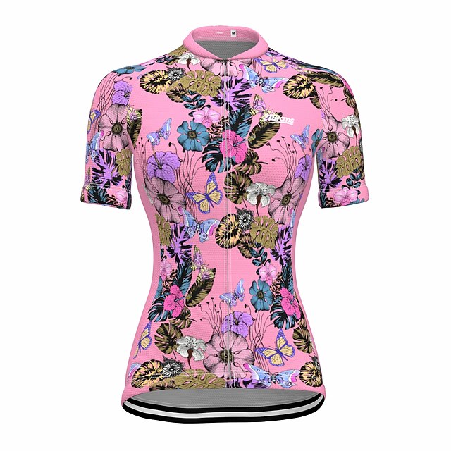 21Grams Women's Short Sleeve Cycling Jersey Summer Spandex Pink Floral Botanical Bike Top Mountain Bike MTB Road Bike Cycling Quick Dry Moisture Wicking Sports Clothing Apparel / Stretchy
21Grams Women's Short Sleeve Cycling Jersey Summer Spandex Pink Floral Botanical Bike Top Mountain Bike MTB Road Bike Cycling Quick Dry Moisture Wicking Sports Clothing Apparel / Stretchy