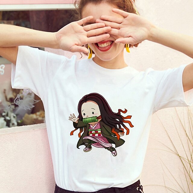 Inspired by Demon Slayer: Kimetsu no Yaiba Kamado Nezuko Agatsuma Zenitsu Kamado Tanjiro T-shirt Cartoon 100% Polyester Anime Harajuku Graphic Kawaii T-shirt For Men's / Women's / Couple's
Inspired by Demon Slayer: Kimetsu no Yaiba Kamado Nezuko Agatsuma Zenitsu Kamado Tanjiro T-shirt Cartoon 100% Polyester Anime Harajuku Graphic Kawaii T-shirt For Men's / Women's / Couple's