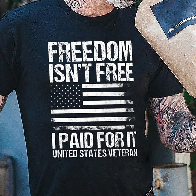 Men's T shirt Hot Stamping National Flag Letter Crew Neck Casual Daily Print Short Sleeve Tops Lightweight Fashion Big and Tall Sports White Black Red
Men's T shirt Hot Stamping National Flag Letter Crew Neck Casual Daily Print Short Sleeve Tops Lightweight Fashion Big and Tall Sports White Black Red