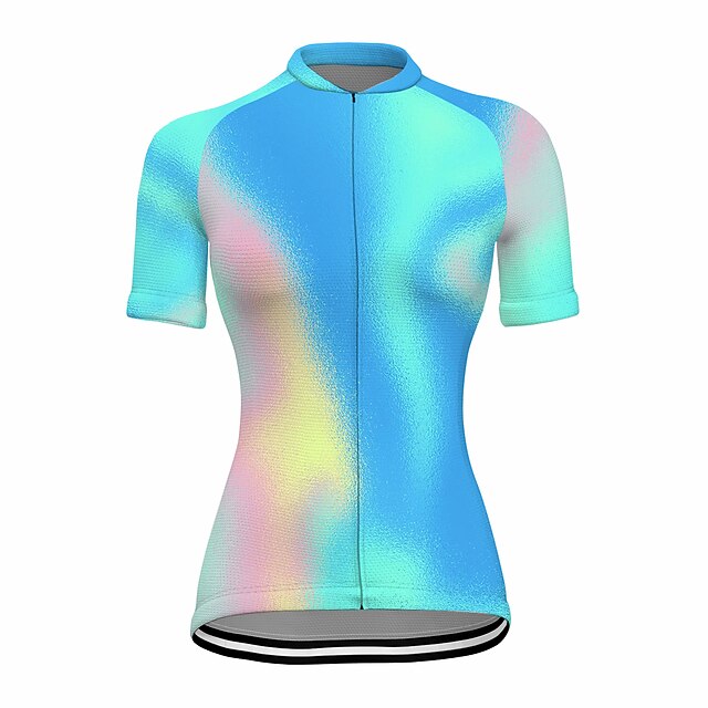 21Grams Women's Short Sleeve Cycling Jersey Summer Spandex Blue Gradient Bike Top Mountain Bike MTB Road Bike Cycling Quick Dry Moisture Wicking Sports Clothing Apparel / Stretchy / Athleisure
21Grams Women's Short Sleeve Cycling Jersey Summer Spandex Blue Gradient Bike Top Mountain Bike MTB Road Bike Cycling Quick Dry Moisture Wicking Sports Clothing Apparel / Stretchy / Athleisure