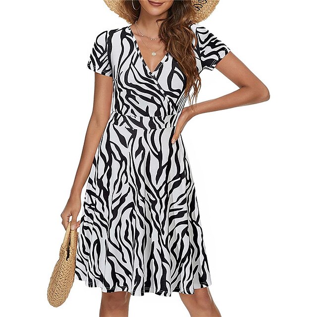 Women's A Line Dress Short Mini Dress Blue White Black Rainbow Navy Blue Yellow Short Sleeve Floral Striped Print Spring Summer V Neck Personalized Stylish Modern 2022 S M L XL XXL
Women's A Line Dress Short Mini Dress Blue White Black Rainbow Navy Blue Yellow Short Sleeve Floral Striped Print Spring Summer V Neck Personalized Stylish Modern 2022 S M L XL XXL