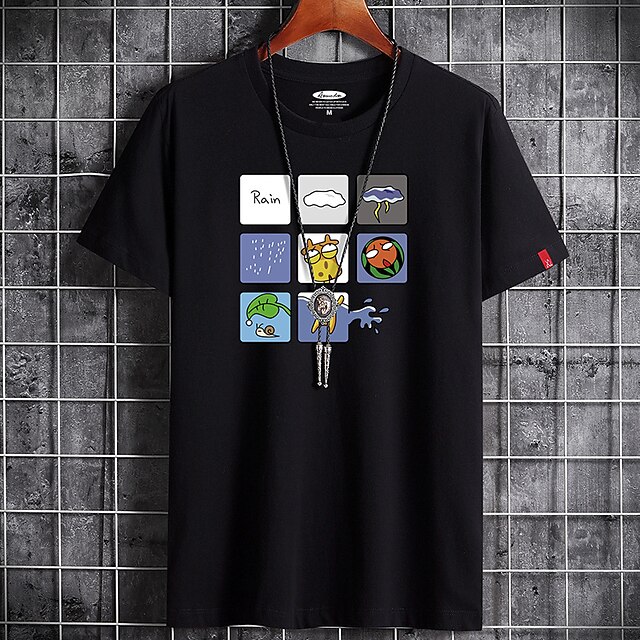 Men's T shirt Print Graphic Animal Round Neck Casual Daily Short Sleeve Tops Lightweight Formal Breathable White Black Dark Gray
Men's T shirt Print Graphic Animal Round Neck Casual Daily Short Sleeve Tops Lightweight Formal Breathable White Black Dark Gray