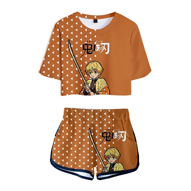 Inspired by Demon Slayer: Kimetsu no Yaiba Agatsuma Zenitsu Crop Top Cartoon 100% Polyester Anime Harajuku Graphic Shorts For Women's
Inspired by Demon Slayer: Kimetsu no Yaiba Agatsuma Zenitsu Crop Top Cartoon 100% Polyester Anime Harajuku Graphic Shorts For Women's