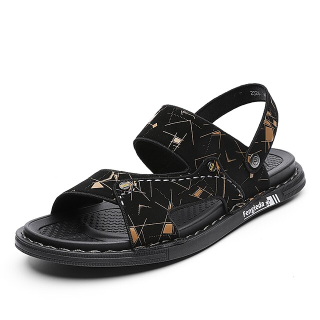 Men's Sandals Slingback Sandals Casual Beach Daily Faux Leather Black Grey Brown Spring
Men's Sandals Slingback Sandals Casual Beach Daily Faux Leather Black Grey Brown Spring