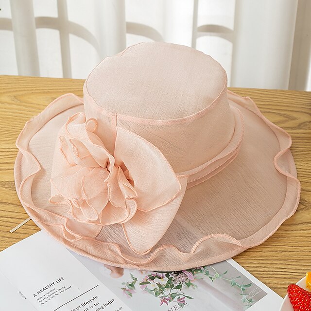 Simple Solid Color Polyester Hats with Floral 1pc Party / Evening / Holiday Headpiece
Simple Solid Color Polyester Hats with Floral 1pc Party / Evening / Holiday Headpiece