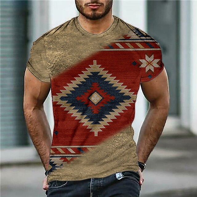 Men's T shirt 3D Print Graphic Vintage Argyle Crew Neck Daily Sports Print Short Sleeve Tops Casual Classic Designer Big and Tall Red
Men's T shirt 3D Print Graphic Vintage Argyle Crew Neck Daily Sports Print Short Sleeve Tops Casual Classic Designer Big and Tall Red
