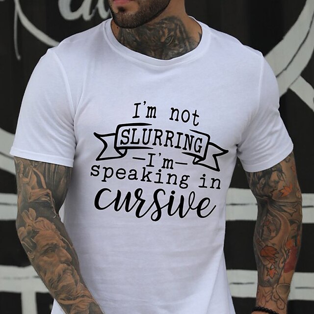 Men's T shirt Hot Stamping Graphic Prints Letter Crew Neck Casual Daily Print Short Sleeve Tops Lightweight Fashion Big and Tall Sports Blue White Black
Men's T shirt Hot Stamping Graphic Prints Letter Crew Neck Casual Daily Print Short Sleeve Tops Lightweight Fashion Big and Tall Sports Blue White Black