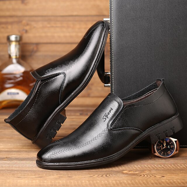 Men's Loafers Slip-Ons Leather Loafers Business British Daily Office Career PU Booties / Ankle Boots Black Brown Fall Spring
Men's Loafers Slip-Ons Leather Loafers Business British Daily Office Career PU Booties / Ankle Boots Black Brown Fall Spring