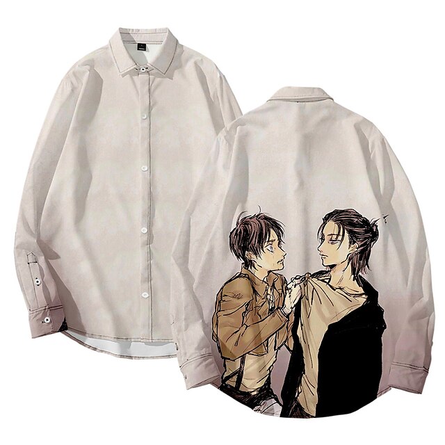 Inspired by Attack on Titan Eren Yeager Cosplay Costume Cartoon Terylene Anime Harajuku Graphic Shirt For Men's / Women's / Top / Top
Inspired by Attack on Titan Eren Yeager Cosplay Costume Cartoon Terylene Anime Harajuku Graphic Shirt For Men's / Women's / Top / Top