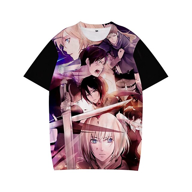 Inspired by Attack on Titan Eren Yeager T-shirt Cartoon 100% Polyester Anime Harajuku Graphic Kawaii T-shirt For Men's / Women's / Couple's
Inspired by Attack on Titan Eren Yeager T-shirt Cartoon 100% Polyester Anime Harajuku Graphic Kawaii T-shirt For Men's / Women's / Couple's