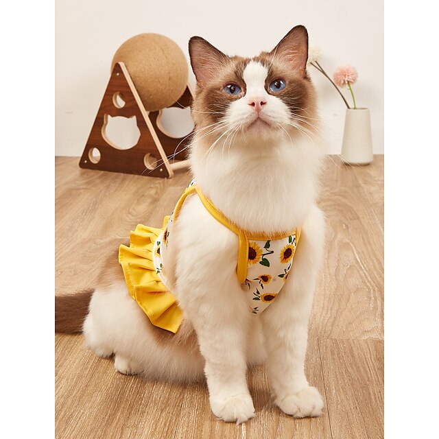 Dog Cat Dress Plants Flower Sweet Style Floral Birthday Holiday Dog Clothes Puppy Clothes Dog Outfits Comfortable Yellow Costume for Girl and Boy Dog Polyster XS S M L XL
Dog Cat Dress Plants Flower Sweet Style Floral Birthday Holiday Dog Clothes Puppy Clothes Dog Outfits Comfortable Yellow Costume for Girl and Boy Dog Polyster XS S M L XL