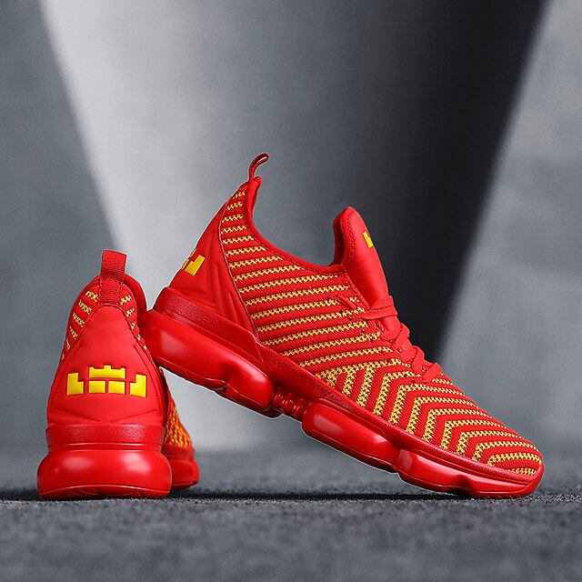 Men's Trainers Athletic Shoes Comfort Shoes Sporty Athletic Walking Shoes Tissage Volant Black and White Black / Red Red Spring
Men's Trainers Athletic Shoes Comfort Shoes Sporty Athletic Walking Shoes Tissage Volant Black and White Black / Red Red Spring