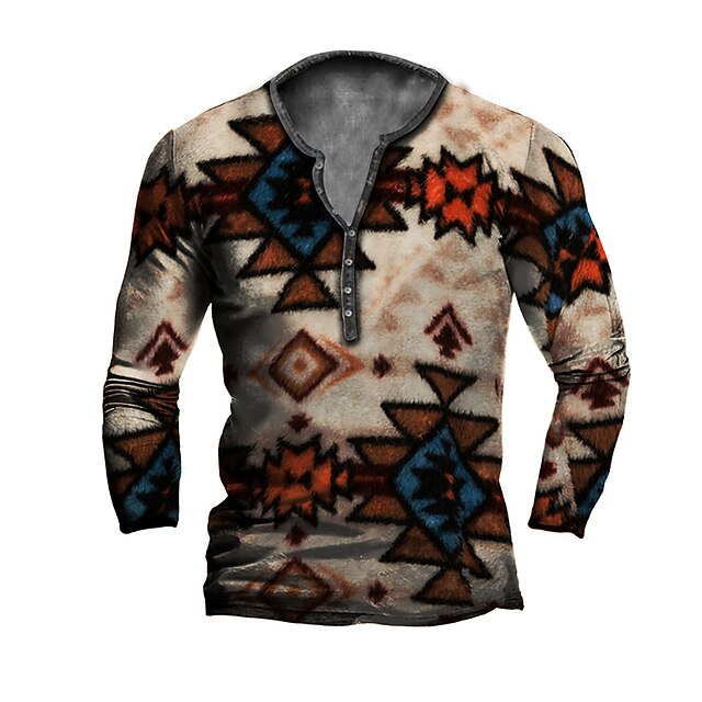 Men's Henley Shirt T shirt 3D Print Graphic Tribal Henley Casual Daily Button-Down Print Long Sleeve Tops Casual Vintage Classic Designer Wine
Men's Henley Shirt T shirt 3D Print Graphic Tribal Henley Casual Daily Button-Down Print Long Sleeve Tops Casual Vintage Classic Designer Wine