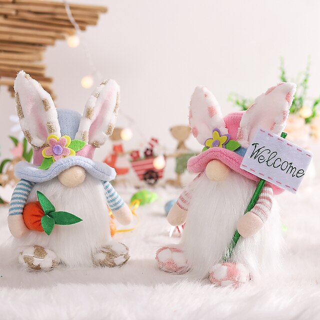 Easter Style Lovely Rabbit Ears Faceless Old Man Doll Dwarf Goblin Doll Home Decoration
Easter Style Lovely Rabbit Ears Faceless Old Man Doll Dwarf Goblin Doll Home Decoration