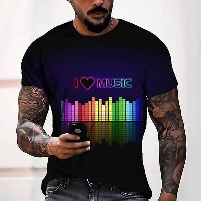 Men's Tee T shirt 3D Print Graphic Round Neck Casual Daily 3D Print Short Sleeve Tops Fashion Designer Cool Comfortable Black
Men's Tee T shirt 3D Print Graphic Round Neck Casual Daily 3D Print Short Sleeve Tops Fashion Designer Cool Comfortable Black