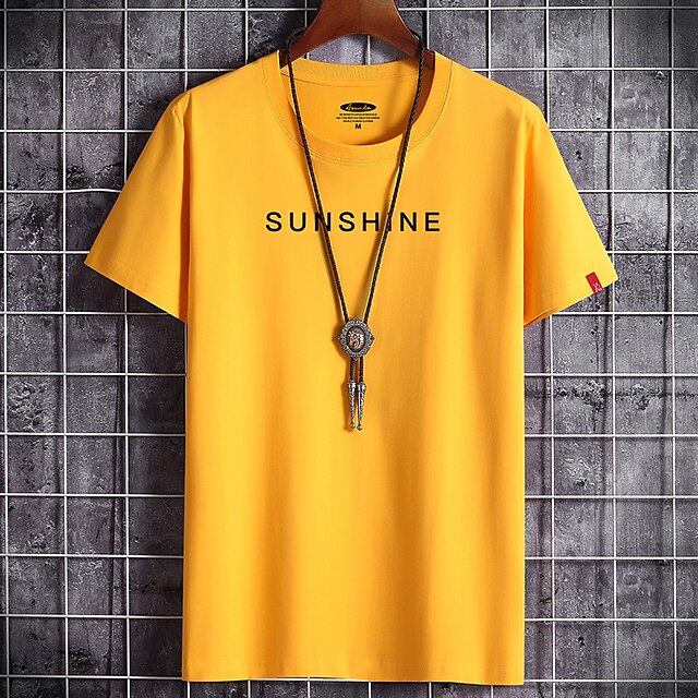 Men's T shirt Print Letter Round Neck Casual Daily Short Sleeve Tops Lightweight Formal Breathable White Black Dark Gray
Men's T shirt Print Letter Round Neck Casual Daily Short Sleeve Tops Lightweight Formal Breathable White Black Dark Gray