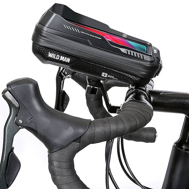WILD MAN 0.6 L Bike Handlebar Bag Touchscreen Reflective Waterproof Bike Bag PU Leather TPU EVA Bicycle Bag Cycle Bag Cycling Outdoor Exercise
WILD MAN 0.6 L Bike Handlebar Bag Touchscreen Reflective Waterproof Bike Bag PU Leather TPU EVA Bicycle Bag Cycle Bag Cycling Outdoor Exercise