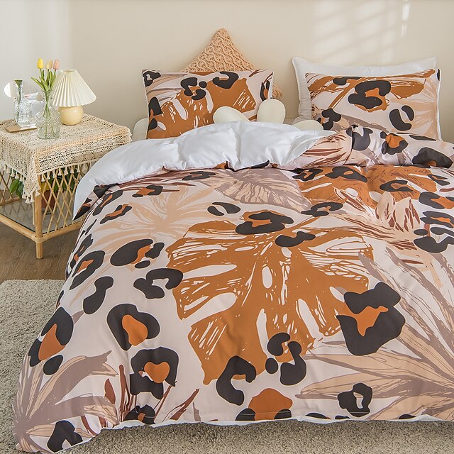 Animal Pattern 3-Piece Duvet Cover Set Hotel Bedding Sets Comforter Cover with Soft Lightweight Microfiber, Include 1 Duvet Cover, 2 Pillowcases for Double/Queen/King(1 Pillowcase for Twin/Single)
Animal Pattern 3-Piece Duvet Cover Set Hotel Bedding Sets Comforter Cover with Soft Lightweight Microfiber, Include 1 Duvet Cover, 2 Pillowcases for Double/Queen/King(1 Pillowcase for Twin/Single)