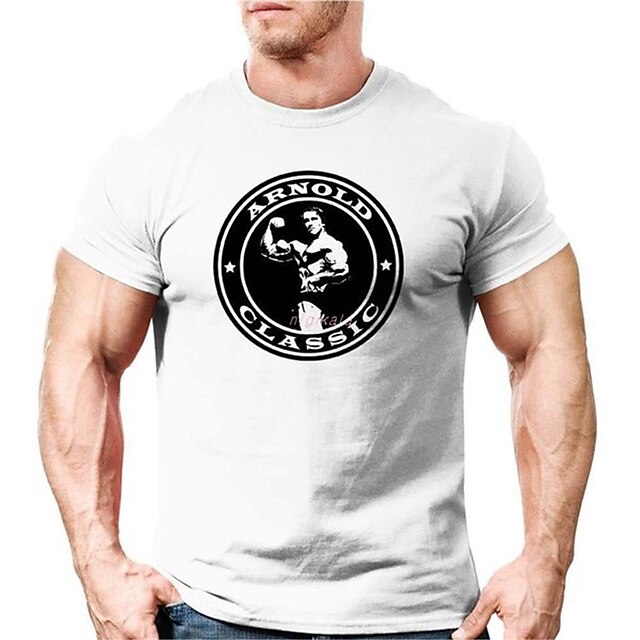 Men's T shirt Hot Stamping Graphic Muscle Crew Neck Casual Daily Print Short Sleeve Tops Lightweight Fashion Big and Tall Sports White
Men's T shirt Hot Stamping Graphic Muscle Crew Neck Casual Daily Print Short Sleeve Tops Lightweight Fashion Big and Tall Sports White