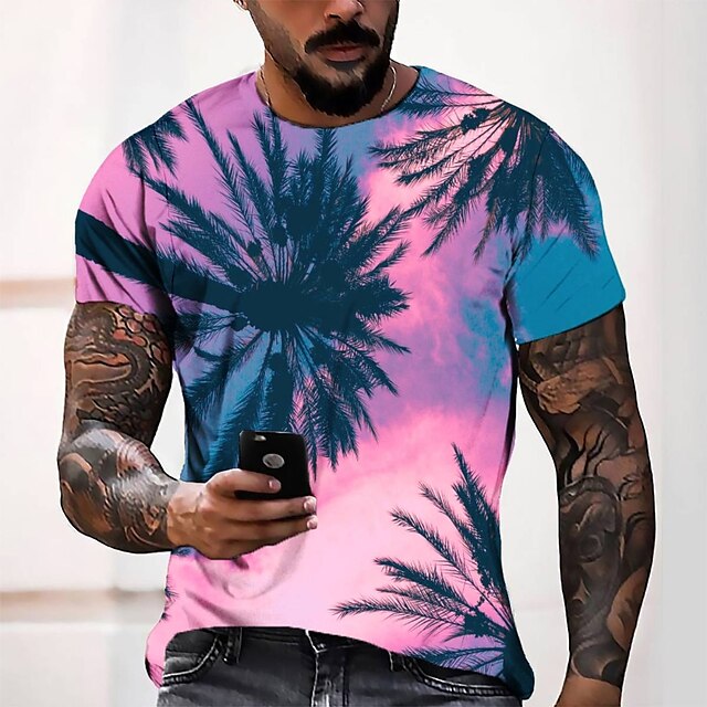 Men's Tee T shirt 3D Print Graphic Round Neck Casual Daily 3D Print Short Sleeve Tops Fashion Designer Cool Comfortable Pink
Men's Tee T shirt 3D Print Graphic Round Neck Casual Daily 3D Print Short Sleeve Tops Fashion Designer Cool Comfortable Pink
