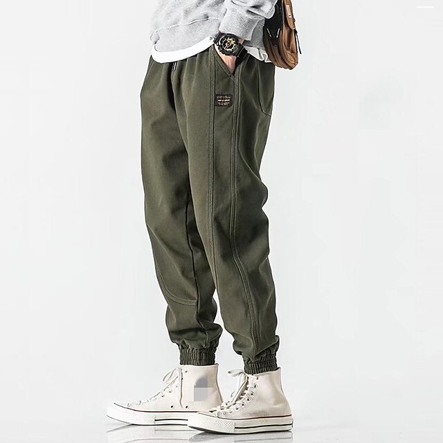 Men's Casual / Sporty Streetwear Chinos Cargo Pants Leg Drawstring Full Length Pants Party Going out Micro-elastic Solid Color Letter Breathable Outdoor Mid Waist Black Army Green Khaki M L XL XXL 3XL
Men's Casual / Sporty Streetwear Chinos Cargo Pants Leg Drawstring Full Length Pants Party Going out Micro-elastic Solid Color Letter Breathable Outdoor Mid Waist Black Army Green Khaki M L XL XXL 3XL