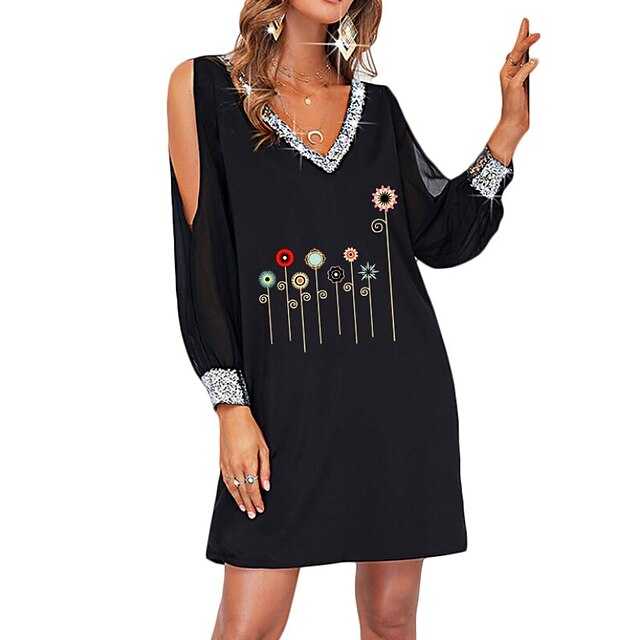 Women's Casual Dress Short Mini Dress Black Wine 3/4 Length Sleeve Print Chiffon Print Spring Summer V Neck Personalized Casual 2022 S M L XL XXL 3XL
Women's Casual Dress Short Mini Dress Black Wine 3/4 Length Sleeve Print Chiffon Print Spring Summer V Neck Personalized Casual 2022 S M L XL XXL 3XL