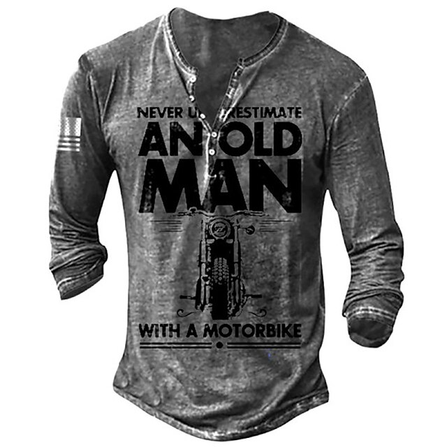 Men's Henley Shirt Tee T shirt 3D Print Graphic Letter Plus Size Henley Casual Daily Button-Down Print Long Sleeve Tops Casual Retro Designer Military Gray
Men's Henley Shirt Tee T shirt 3D Print Graphic Letter Plus Size Henley Casual Daily Button-Down Print Long Sleeve Tops Casual Retro Designer Military Gray