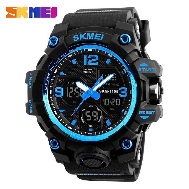 SKMEI Digital Watch for Men Analog - Digital Digital Stylish Stylish Casual Calendar Alarm Clock Dual Time Zones ABS PU Leather Fashion
SKMEI Digital Watch for Men Analog - Digital Digital Stylish Stylish Casual Calendar Alarm Clock Dual Time Zones ABS PU Leather Fashion